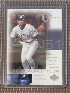 2001 Upper Deck Pros & Prospects #WT7 ICHIRO SUZUKI RC World Tour Seattle Mariners Orix Blue Wave