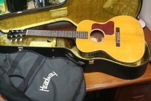 HEADWAY ヘッドウェイ HCL-45S アコースティックギター 中古良品 表板は単板 エレアコ改造済み 純正ケース&ハードケース付き 現状渡し
