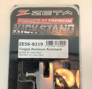 【新品未使用品】ZETA(ジータ) 鍛造アルミキックスタンド　KLX230 ZE56-8219
