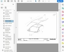 ランボルギーニ　ガヤルド ワークショップマニュアル 2003 - 2005 配線図 パーツリスト 整備書_画像6