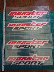 モンスタースポーツ monster ステッカー4枚セット