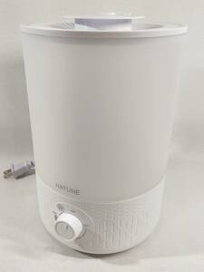 【1円出品】HATUNE 超音波式 3.5L加湿器 LH-2020 ホワイト UV除菌 操作簡単 軽量設計 2つ噴出口 空焚き防止 一体化デザイン