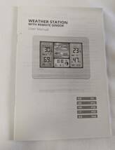 【1円出品】デジタル温湿度計 WETHER STATION WITH REMOTE SENSOR FJ3373_画像7