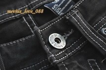 新品■CANADA BUFFALO 黒W32L32 Vintage カット デニム パンツ L ブラック ウエスト84cm ジーンズ ジーパン ソフト ボトムス インポート_画像4
