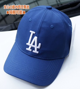 新品 限定■メンズ メジャー LA 【F】帽子 青 ロサンジェルス ドジャースブルー 刺繍 高級セレブ系 baseball CAP ストリート キャップ