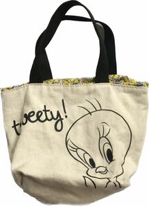 トゥイーティー 巾着ランチトート tweety