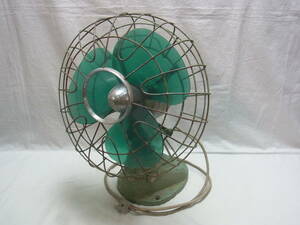 ★MITSUBISHI ELECTRIC FAN 三菱 扇風機 型番不明 三枚羽 ジャンク 昭和レトロ 昭和家電 直径約35cm ビンテージ アンティーク 現状★120