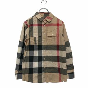 a602-5719 BURBERRY CHILDREN 長袖 チェックシャツ 12Y 152cm キッズ バーバリーチルドレン 古着卸 アメリカ仕入