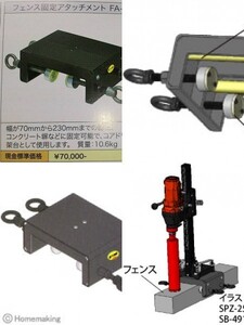 ★新品★ コンセック フェンス固定アタッチメント FA-230 CONSEC /////コアドリル コアビッ ト日立 マキタ シブヤ カッター ボッシュ 発研