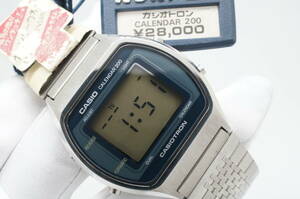 B122●作動良好 未使用デッドストック 希少 CASIO カシオトロン 47CS-23 デジタル 1970年代 カレンダーウォッチ メンズ腕時計 クォーツ