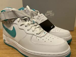 即決28.5cm NIKE AIR FORCE 1 MID '07 DV0806-102 WHITE/CLEAR JADE ナイキ エアフォース1 ミッド 新品国内正規US10.5