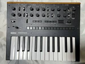 KORG モノフォニック アナログ シンセサイザー monologue BK モノローグ ブラック 25鍵 16ステップシーケンサー オシロスコープ搭載 電池駆動 軽量