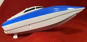  small articles toy!RC power! twin propeller . all speed advance does! racing boat | blue two-tone color 