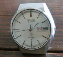 SEIKO クオーツ　タイプ２　TYPEⅡカットガラス　昭和の名機　稼働　亀戸精工舎　美品_画像3