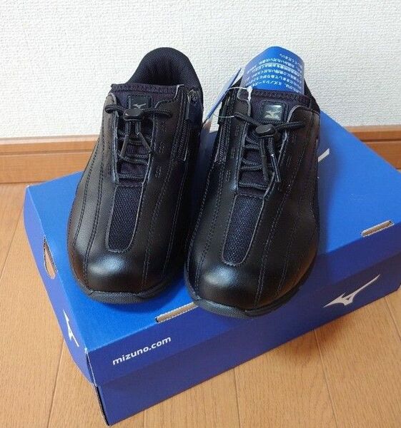 ★未使用★mizuno★FREEWALK フリーウォーク★22.5㎝ ブラック★ミズノ★黒