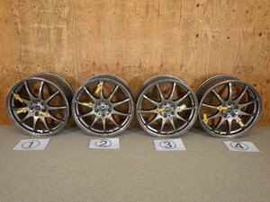 113 社外 アルミホイール HOTSTUFF X-SPEED CROSS SPEED PREMIUM 17インチ 5穴 PCD100 7J 4本 1台分 セット