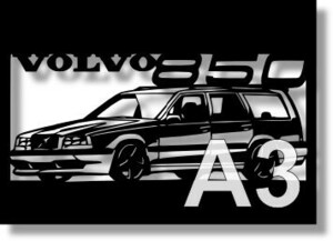 VOLVO 850の切り絵　【A3サイズ】[C3-052]