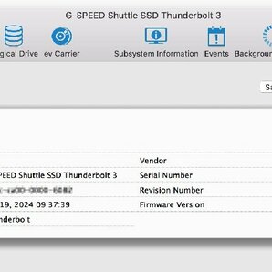 〇G-Technology G SPEED SHUTTLE SSD【0G10195/SSD16TB(2TBx8)/Thunderbolt3】の画像9