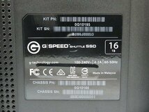 〇G-Technology G SPEED SHUTTLE SSD【0G10195/SSD16TB(2TBx8)/Thunderbolt3】_画像5