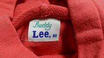 ◆ Buddy Lee ベビーウェア キッズ パーカー フード付き トレーナー ◆ 朱色 長袖 ロゴ アップル イラスト ◆ サイズ 80 綿100％ ◆ USED_画像6