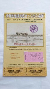 ■伊賀鉄道■復刻版きっぷ付入場券■平成21年