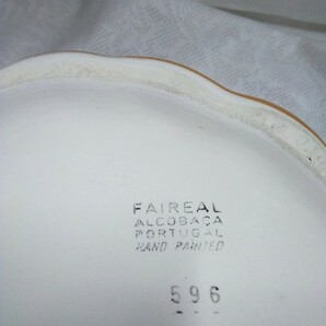 g_t S242 アンティーク 陶器製品 ポルトガル製 手がき 鉢カバー(皿付き) プランター ★高さ…約22cm、口径…約22.5cmの画像3