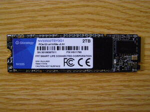 G-Storategy NV335 NV33502TBY3G1 SSD 2TB 中古品
