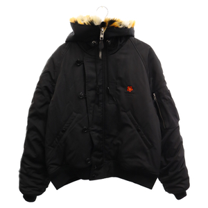 KENZO ケンゾー Short Hooded Parka タイガーカラー ボンバージャケット ブラック FC65OU1219OC