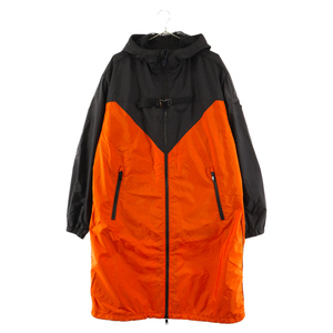 PRADA Prada 21AW RE-NYLON Renylon Двухцветная горная куртка с капюшоном оранжевый/черный SGB955 S212 1WQ9