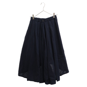 ZUCCa Zucca cotton waist rubber flair skirt lady's navy ZU61FG077