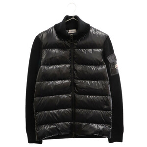 MONCLER モンクレール 22AW CARDIGAN TRICOT ニット切替 ダウンジャケット ブラック H20939B00026