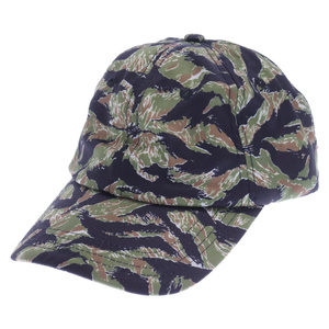 アンチソーシャルソーシャルクラブ Weird Cap リアルツリー柄 ブリーチ柄ロゴプリント 6パネルキャップ 帽子 グリーン/カモ