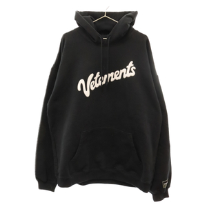 VETEMENTS ヴェトモン 21SS SWEET LOGO HOODY UE51TR770B スウィートロゴ プルオーバーパーカー ブラック