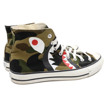 A BATHING APE アベイシングエイプ 1ST CAMO SHARK APE STA HI シャーク エイプスタ カモ ハイカッスニーカー カーキ_画像4