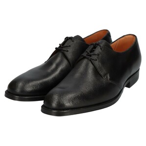 Crockett&Jones クロケットアンドジョーンズ DARTMOUTH プレーントゥ Vフロント レザー ドレスシューズ ブラックの画像3