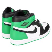 NIKE ナイキ AIR JORDAN 1 RETRO HIGH OG Celtics エアジョーダン1 レトロ ハイカットスニーカー ブラック/グリーン US8 DZ5485-031_画像4