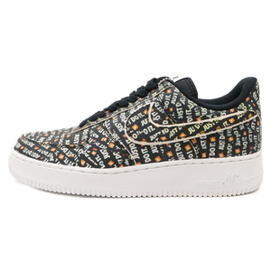 NIKE ナイキ AIR FORCE 1 07 LV8 JDI エアフォース1 07 ジャストドゥイット ローカットスニーカーシューズ ブラック US9 AO6296-001