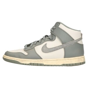 NIKE ナイキ DUNK HI RETRO SE VNTG ダンク ハイ レトロ ヴィンテージ ハイカットスニーカー ホワイト/グレー US11/29cm DM0582-001