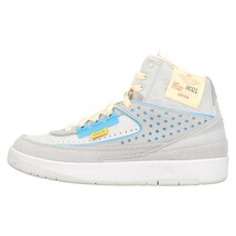 NIKE ナイキ×UNION AIR JORDAN2 RETRO SP ユニオン エアジョーダン2 レトロ ハイカットスニーカー グレー DN3802-001 US6.5_画像1