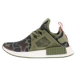 A BATHING APE アベイシングエイプ×adidas アディダス NMD_XR1 ノマド グリーンカモ ローカットスニーカー カーキ US9/27cm BA7232