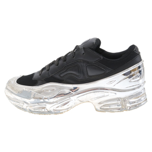 アディダス×RAF SIMONS RS OZWEEGO EE7944 ラフシモンズ オズウィーゴ ローカットスニーカーー シューズ ブラック/シルバー US7/25cm