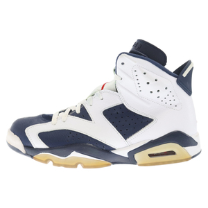 ナイキ 観賞用 AIR JORDAN 6 RETRO OLYMPIC エア ジョーダン6 レトロ オリンピック ハイカットスニーカー ホワイト US9/27cm 384664-130