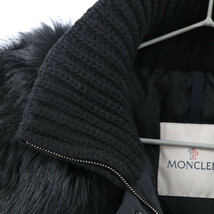 MONCLER モンクレール AGAPANTHUS GIUBBOTTO アガパンサス ラムファーカラーダウンジャケット ブラック レディース C20934695520_画像3