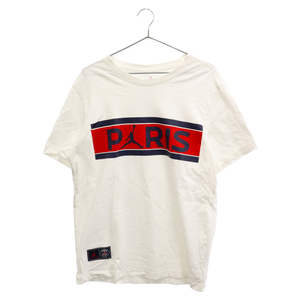 NIKE ナイキ JORDAN BRAND PSG POCKET TEE パリサンジェルマン プリントカットソー 半袖Tシャツ ホワイト DB6511-100