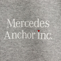 Mercedes Anchor Inc. メルセデスアンカーインク Crew Sweat ハート刺繍 ロゴ クルーネックスウェットトレーナー グレー_画像5