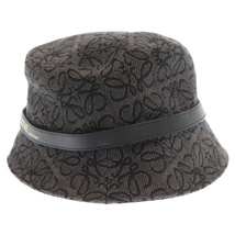 LOEWE ロエベ ANAGRAM BUCKET HAT K820BIX05 アナグラムバケットハット ブラック リバーシブル_画像3