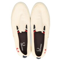 FRED PERRY フレッドペリー Turner Slip On Canvas ターナー スリッポン キャンバス ローカットスニーカー ホワイト US8/26cm B6221-100_画像5