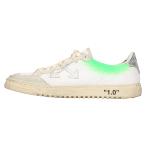 OFF-WHITE オフホワイト 19AW 2.0 SNEAKER スエード レザー ローカットスニーカー ホワイト OMIA042E19D68048