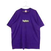 SUPREME シュプリーム 23AW Box Logo Tee ボックスロゴ 半袖Tシャツ カットソー パープル_画像1