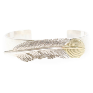 TADY & KINGtati and King special order LL size feather ..K18 flat strike . bangle bracele 